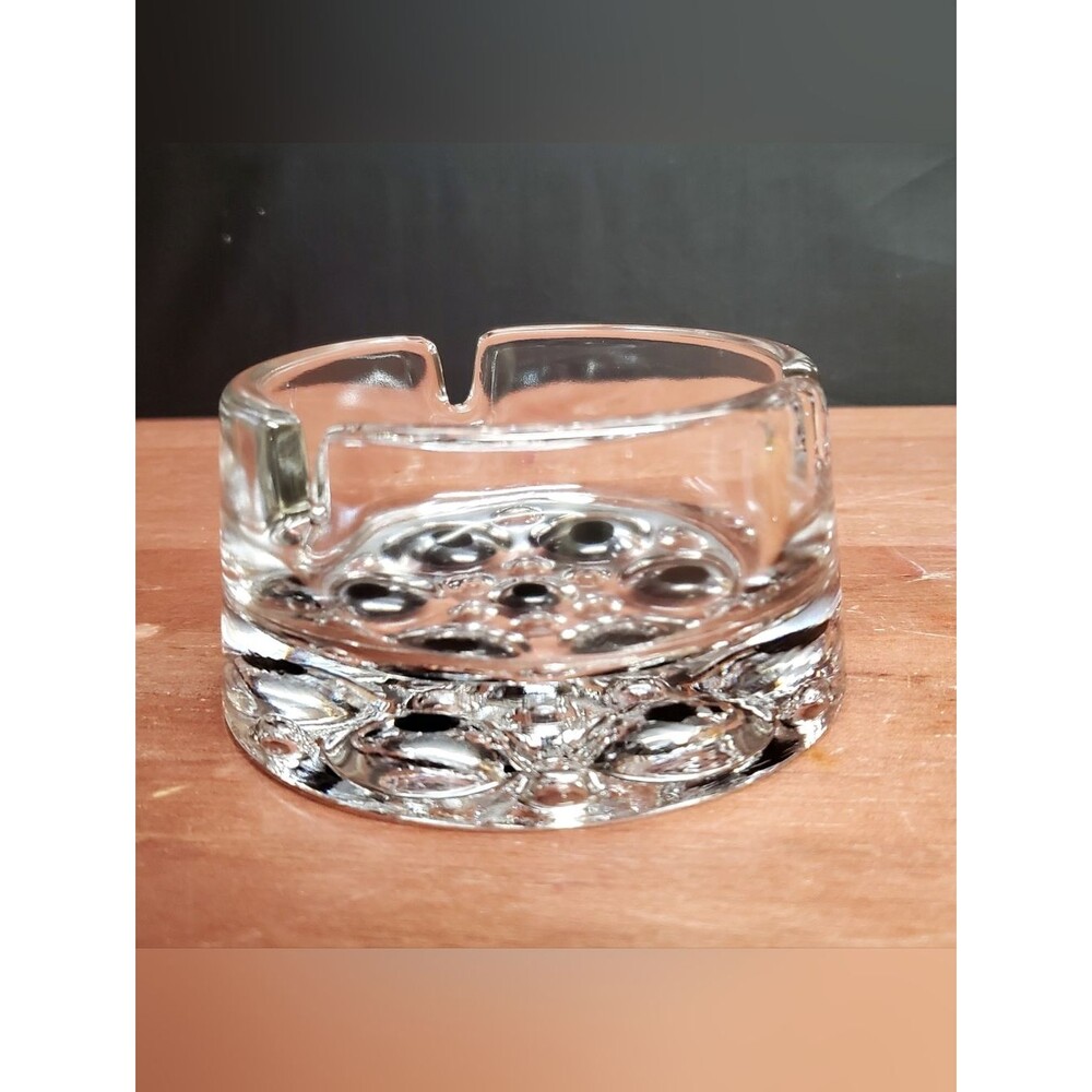 Vintage Round Ashtray or Repurposed Trinket Dish
